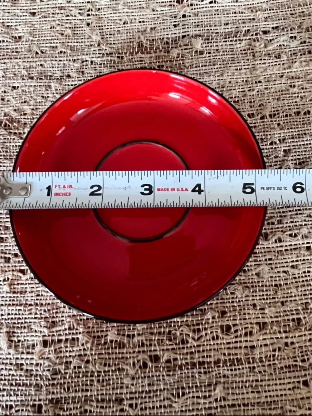 Thomas Germany Red Ceramic Saucer - Vibrant Red Home Dining Accent